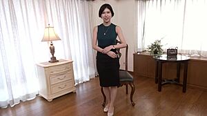 first time married woman mai yoshine masturbates and sucks cock