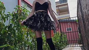 is that hottie in stockings getting tied up and tickled?