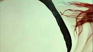 Fiery Redhead Prostitute Teases With Her Pussy