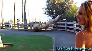 Blonde lesbians finger wet cunt