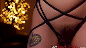 Bondaged Teen Lesbian Engages in Intense BDSM Play with Seduction and Submission