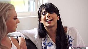 Nudist Latina Babe Rims Lesbian Roommate On Beach Dorm Bed