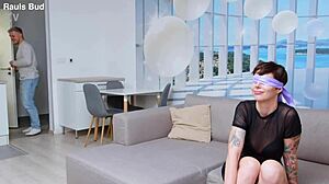 Gangbang To Our Friends Wife As Birthday Present With Four Cocks