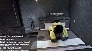 Roblox catgirl builds tension before giving in to sexy fun