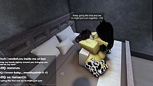 Roblox catgirl builds tension before giving in to sexy fun