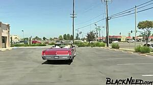 Interracial sex video with a horny model featuring anal assfucking and deepthroat.