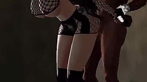 An italian woman gets fucked by a big black cock