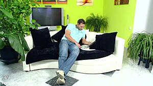 Blonde milf caty campbell riding cock with big ass enthusiasm!