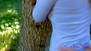 lost influencer temptingly agrees to suck my dick for freedom from the woods