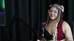 Sofie Lollipop Transsexual Strips Showing Breasts Pussy in Game