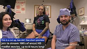 wow, stefania mafra in remote interrogation center as nurse with handcuffs and latex!