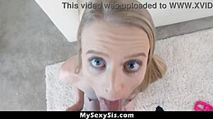 Paris White Spreads Legs for Stepbrother's Girthy Dick Repeatedly