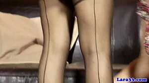 heeled british cougar gets fingered before oral pleasure