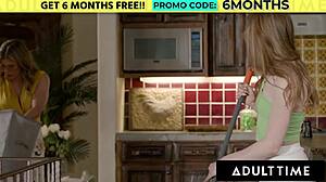 Adult time - milf cory chase catches stepbae myra moans without panties and teaches her a lesson