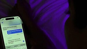 gorgeous jasmine sherni in halloween cosplay with ghostface