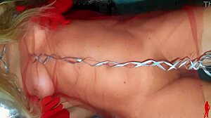 mature lady curves tease on christmas