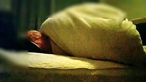 Wife in sexy red lingerie seduces for secret sex. Second round cowgirl squeezes sperm, close-up handjob included.