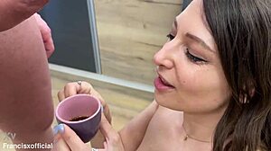 i tink talia mints in the kichen doin somethin surprisin