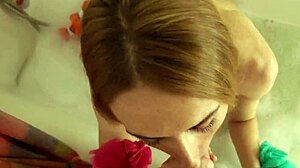 A beautiful milf invited me to the bathroom for a chat