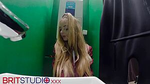 Gloryhole teen 18+ student sucks cock in uniform.