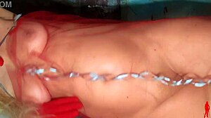 mature lady curves tease on christmas