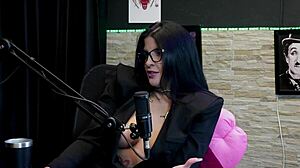 slut leticia braga shows tits pussy after swallowing cum play