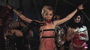 Blonde And Brunette Have A Group Activity In Honor Of Their New Deity