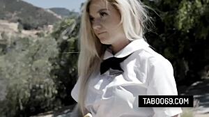 Blonde teen slut kyle mason only takes anally to keep her virginity