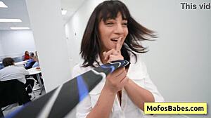 Slutty Office Milf Sasha Pearl Parker Ambrose Fucked With Big Natural Boobs