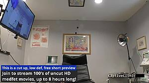 wow, stefania mafra in remote interrogation center as nurse with handcuffs and latex!