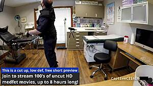 wow, stefania mafra in remote interrogation center as nurse with handcuffs and latex!