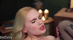 Greta Foss And Lilly Bella In Hot Lesbian Pussy Licking Scissoring