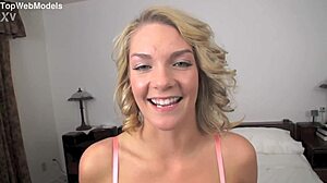 ally brooks cute blonde teen pov blowjob huge messy facial