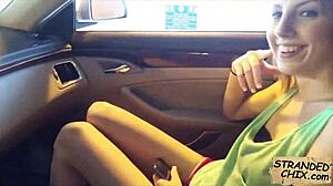 Innocent teen Jenna Marie gets fucked outdoors