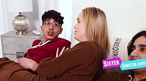 swapping and warming up each other's stepsisters in this taboo group fun 😈