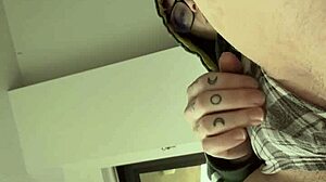 Crossdressing Morning Jerk Off On Pussy