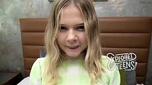 I'm a blonde weighing 85 lbs who loves sucking cock