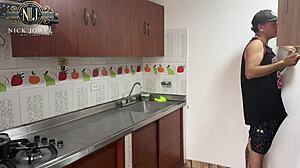 Fucking My Hot Stepsister In The Kitchen Leads To Rough Orgasm.