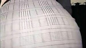 Look at this sexy fat ass dancing in fishnets