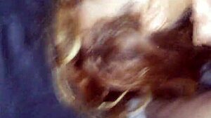 Intense Cum Facial Covers Her Face Completely!