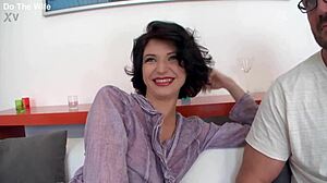 cum thirsty wife lina arian embarrasses her shy cuckold