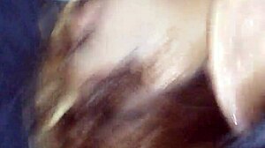 Intense Cum Facial Covers Her Face Completely!