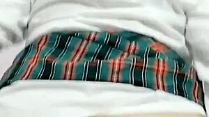 Oh Wow, This Student's Juicy Ass After School! She Soaks Her Panties from Orgasm and Films It All