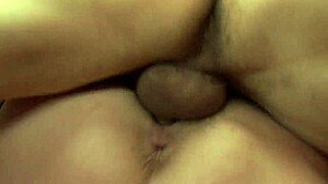 Blonde milf mom fucked on a coach