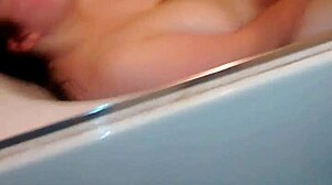 gloria masturbating with dildo in bathtub