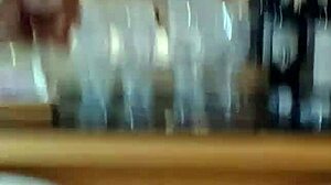 strong action in bedroom position with partner