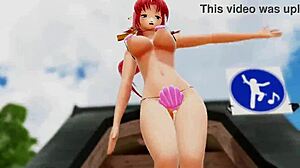 Naked Girl Dancing Outdoors With Bouncing Boobs