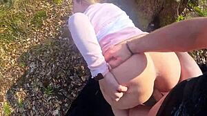 Forest Sex With Happy Ending - I Couldn't Hold Back, Fucking Amateurs In Nature With Big Asses And Tits