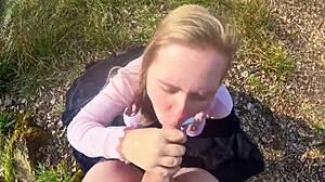 Forest Sex With Happy Ending - I Couldn't Hold Back, Fucking Amateurs In Nature With Big Asses And Tits