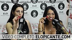 Bisexual Lesbians Kiss And Suck Lollipop Hard